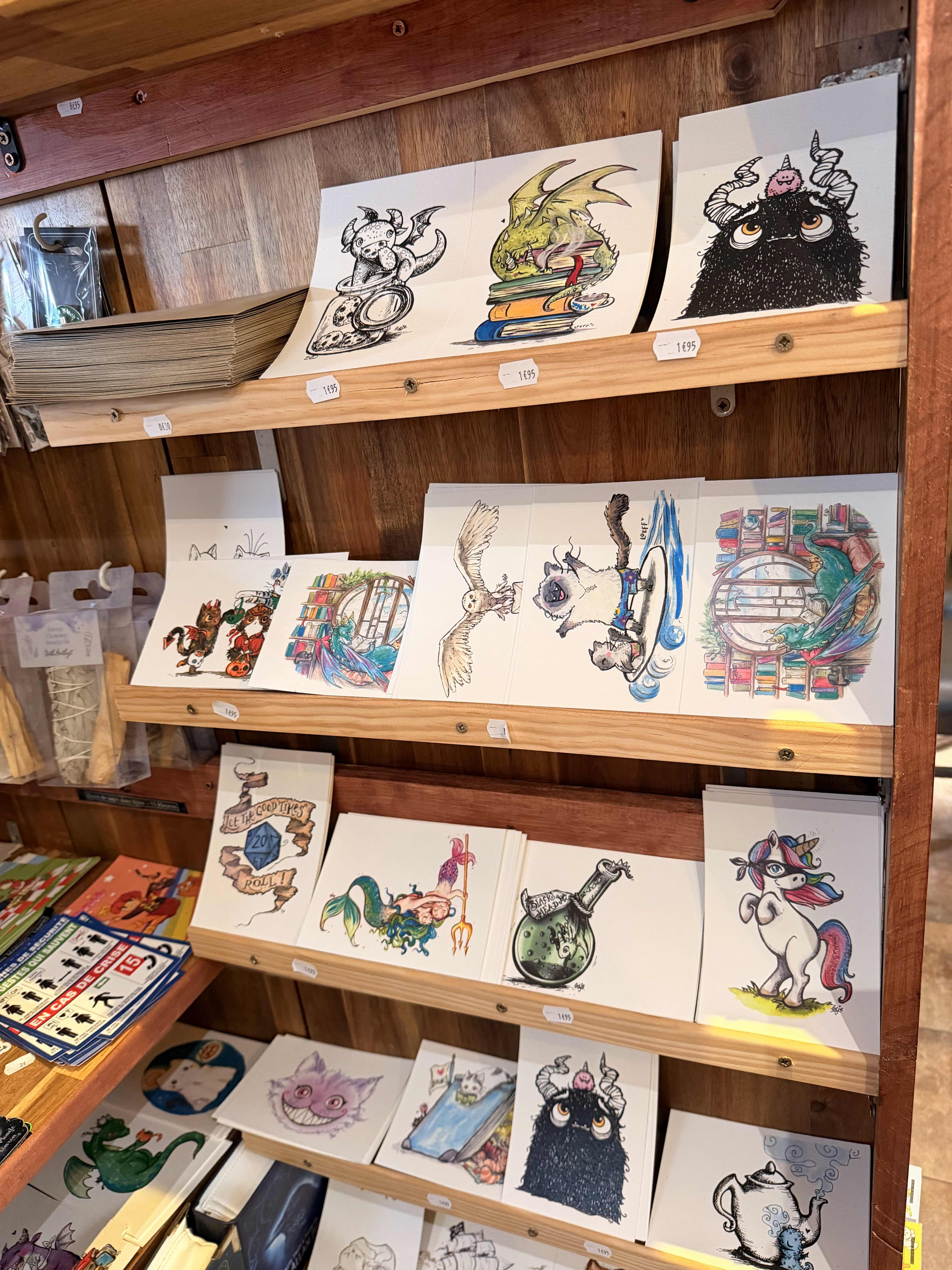 Sélection de produits en boutique