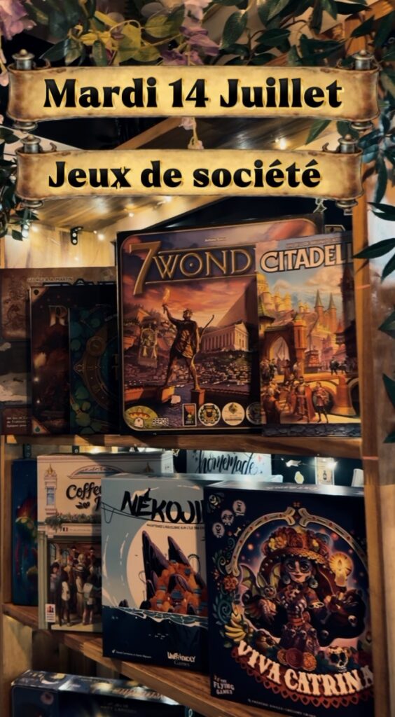 Après-midi jeux de société du mardi 14 juillet
