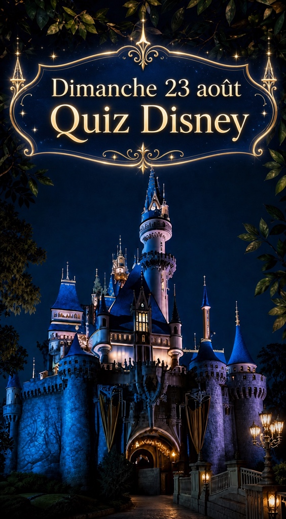 Quiz Blind Test Disney du dimanche 23 août