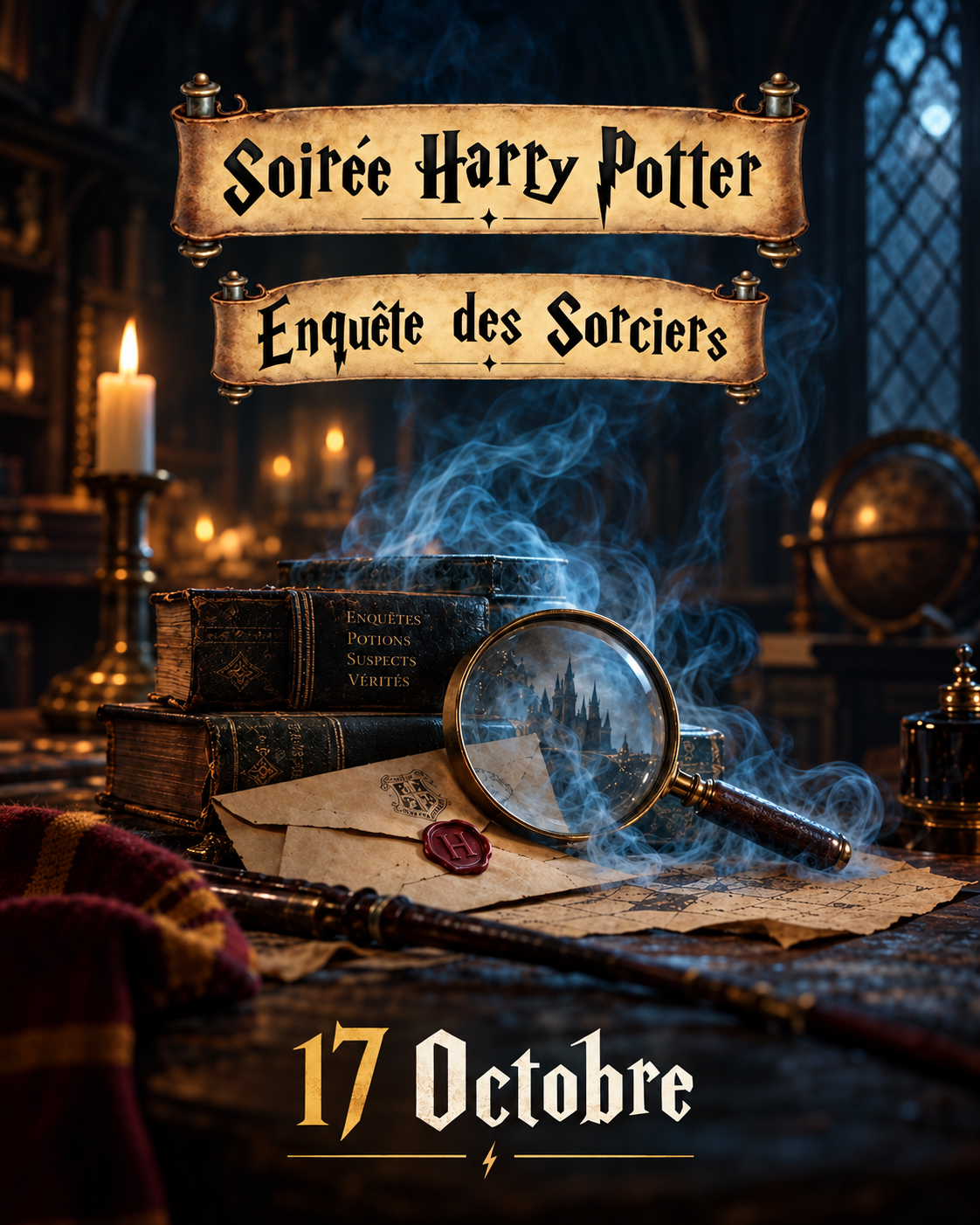 Soirée Harry Potter — Enquête des Sorciers, le 17 octobre